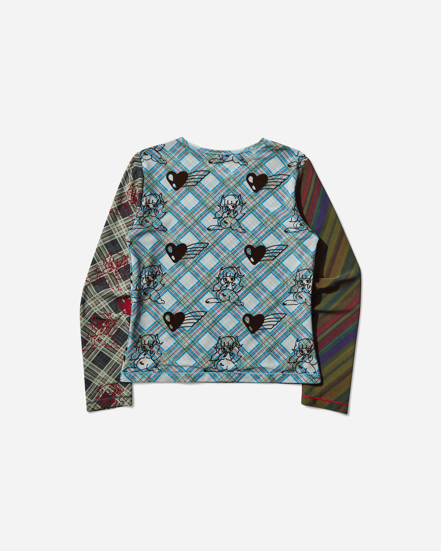 Majice i majice bez rukava Chopova Lowena Bun Gal Flocked Mesh Longsleeve Top Višebojno | 2421 MLT, 0