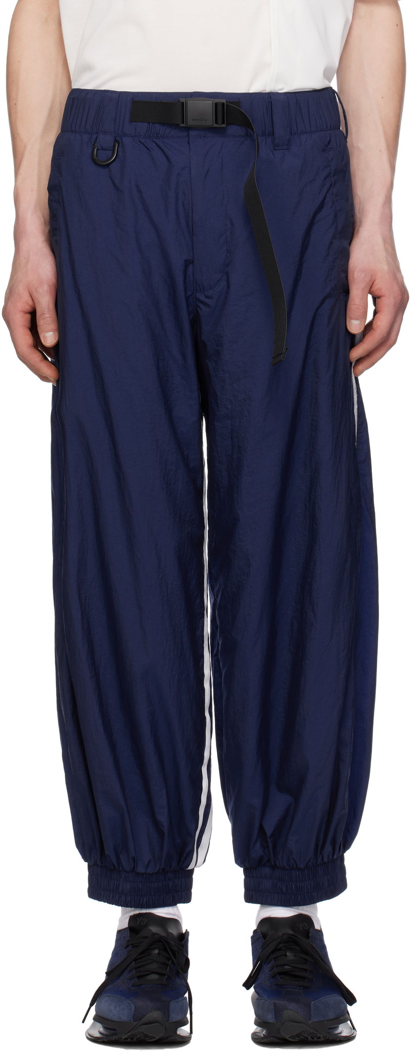 Trenirka Y-3 Y-3 3-Stripes Nylon Sweatpants Plava | JM7789