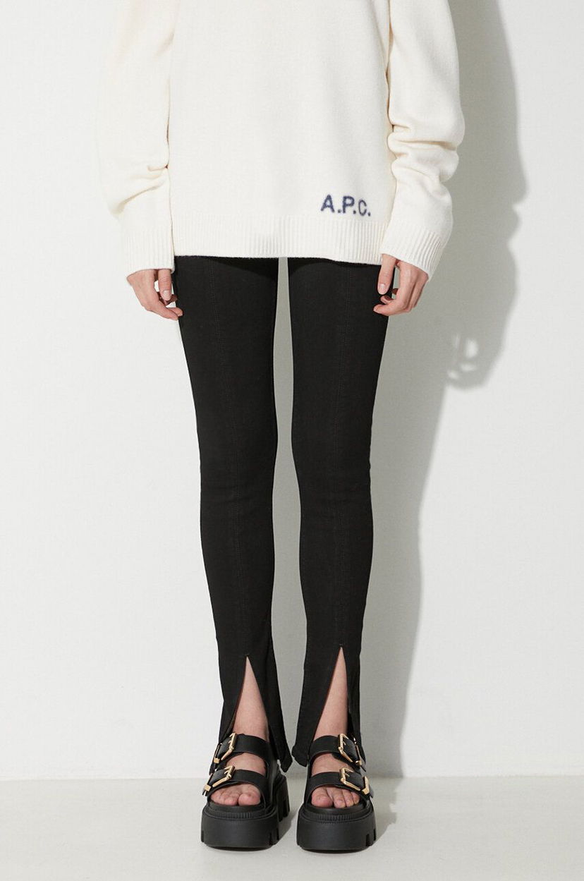 Tajice Rick Owens Split Hem Leggings Crna | DS02C5317.SBB