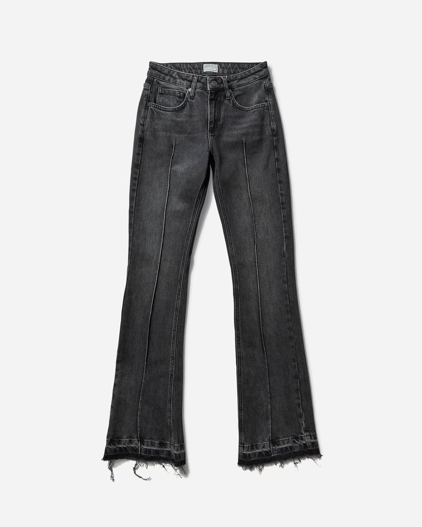 Jeans GUESS Women's Flare Denim Pants Black Crna | W4BU18D5AK1 GBS2