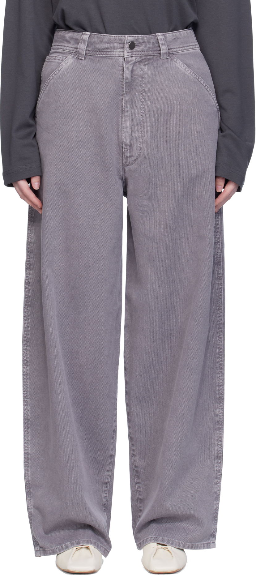 Jeans LEMAIRE Lemaire Large Jeans Siva | PA1224 LD1063