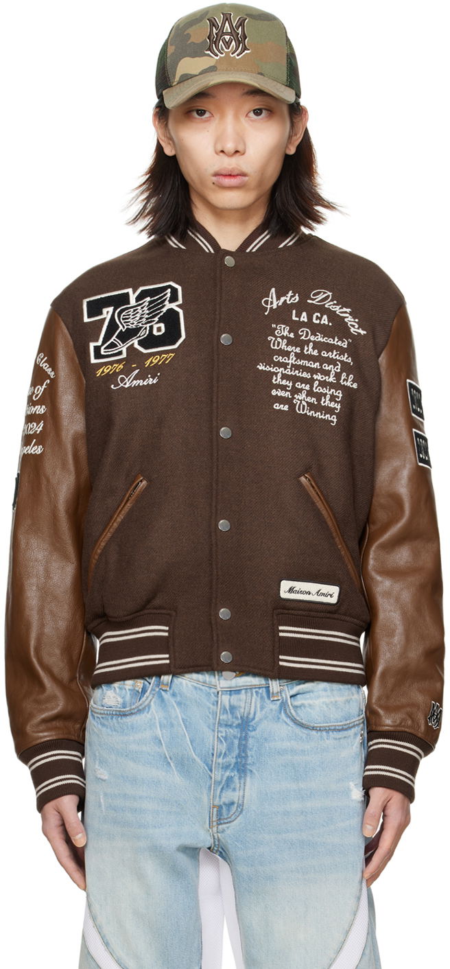 Bomber jakna AMIRI Eagle Bomber Jacket Smeđa | PS24MOS054