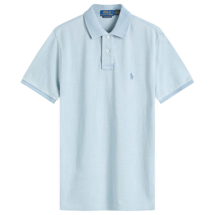 Polo majica Polo by Ralph Lauren Ralph Lauren Custom Slim Fit Polo Shirt, Large Plava | 710970582001