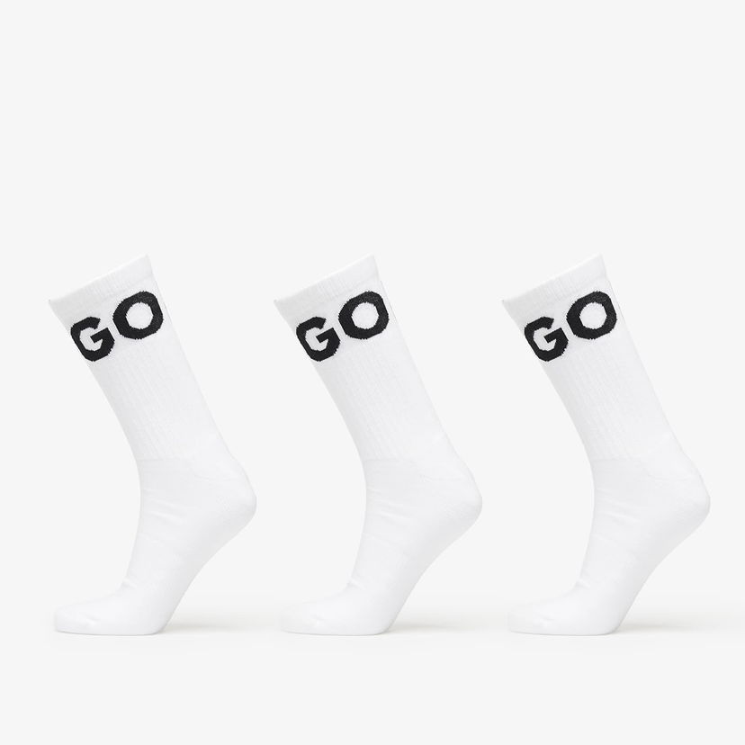 Čarape BOSS Hugo Boss 3-Pack Iconic Quarter Socks Bijela | 50531517-100