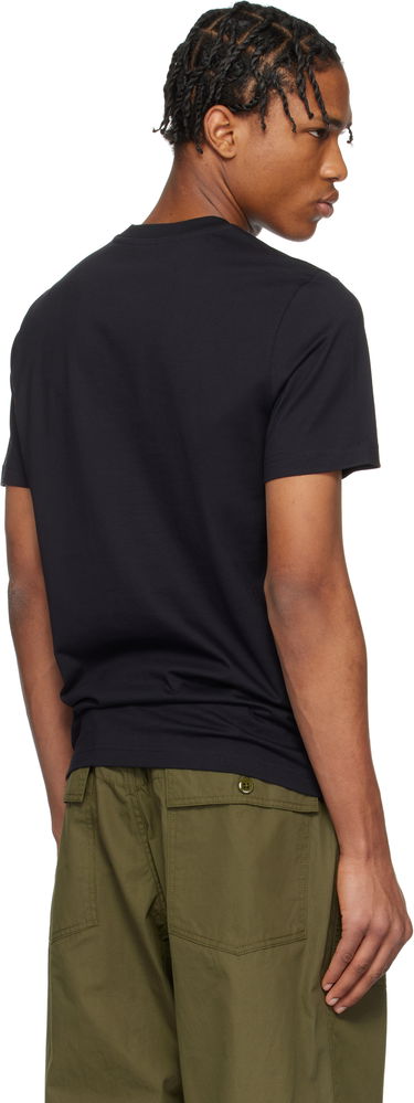 Majica kratkih rukava Moncler Moncler Archive Embroidered Logo Cotton T-Shirt Crna | K10918C0006389AJS, 2