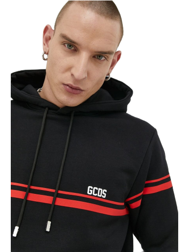 Dukserice GCDS Low Logo Band Hoodie Crna | SS23M100158