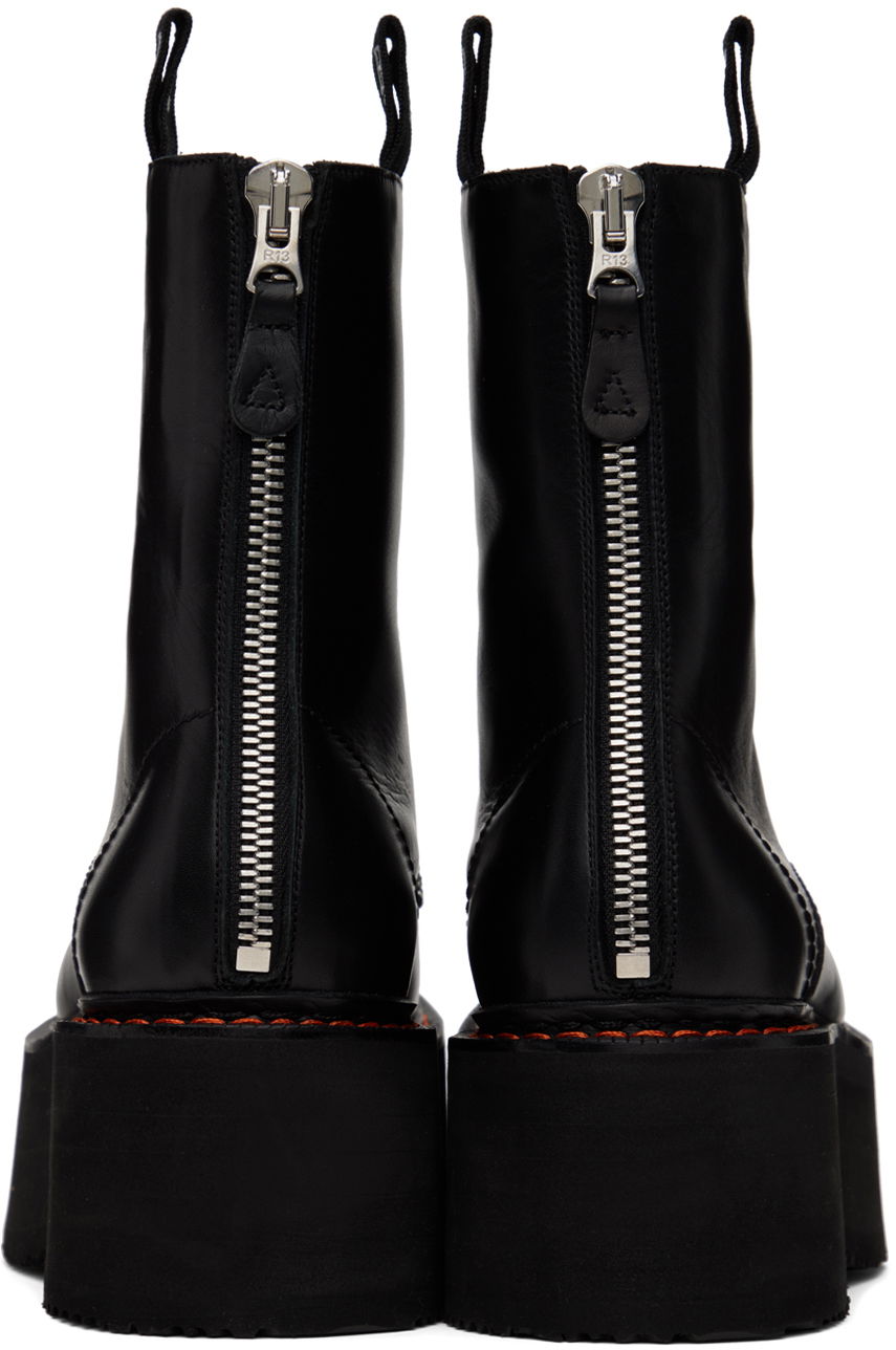 Odjeća R13 R13 Double Stack Platform Boots Crna | R13WS026-S001A, 1