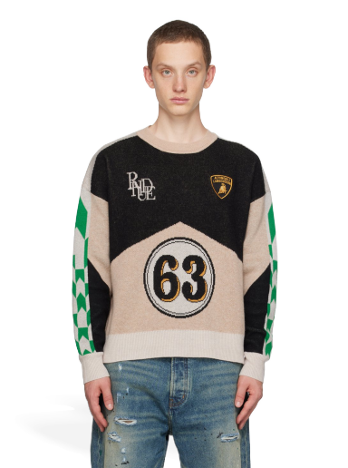 Džemper Rhude Lamborghini Edition Graphic Sweater Bež | RHFW23SW09488108