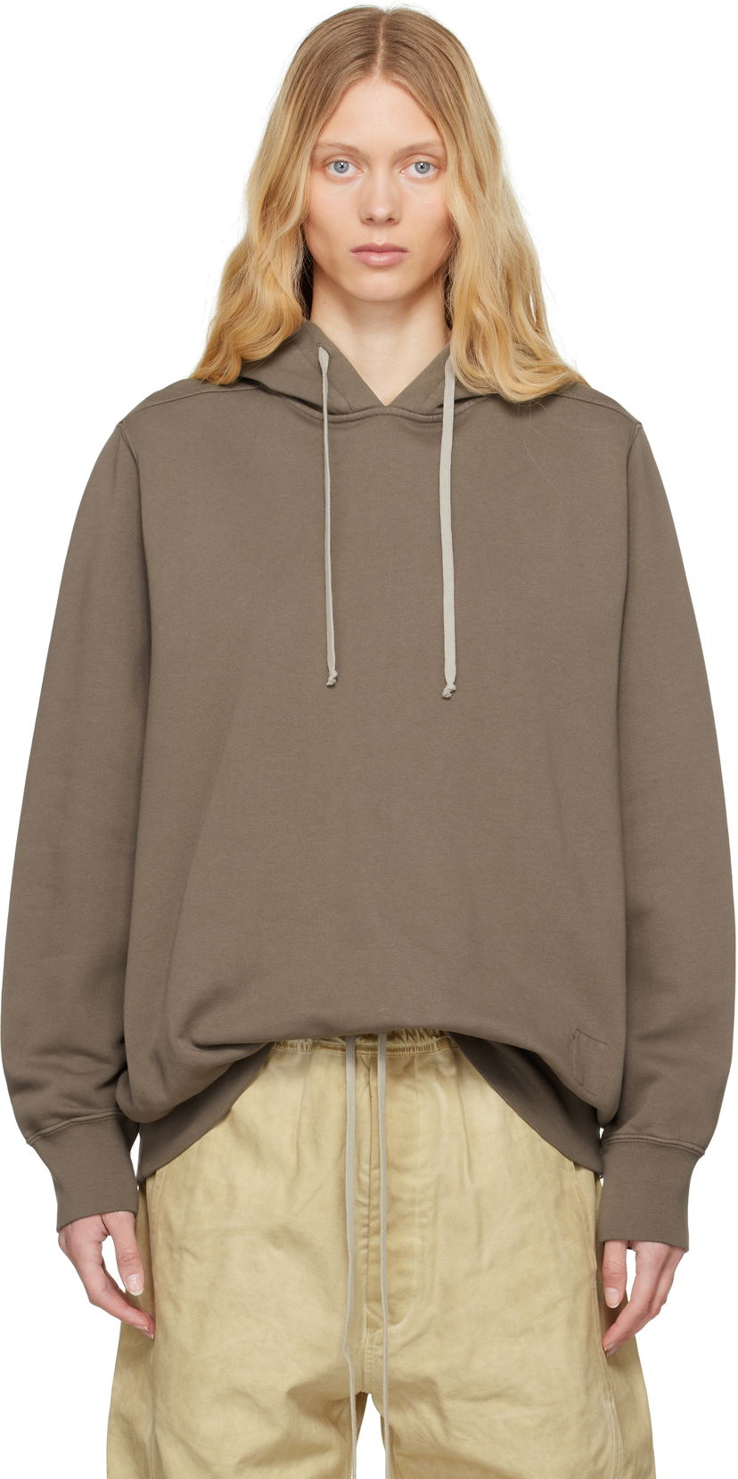 Dukserice Rick Owens Rick Owens DRKSHDW Hollywood Oversized Hoodie Smeđa | DS01E3241 FP