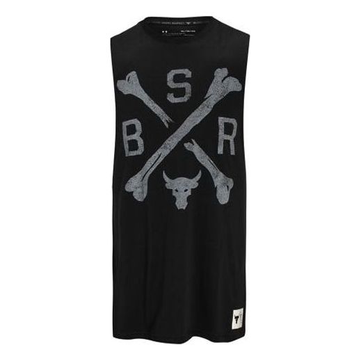Majica bez rukava Under Armour Project Rock Graphic Training Tank Crna | 1360741-001, 0