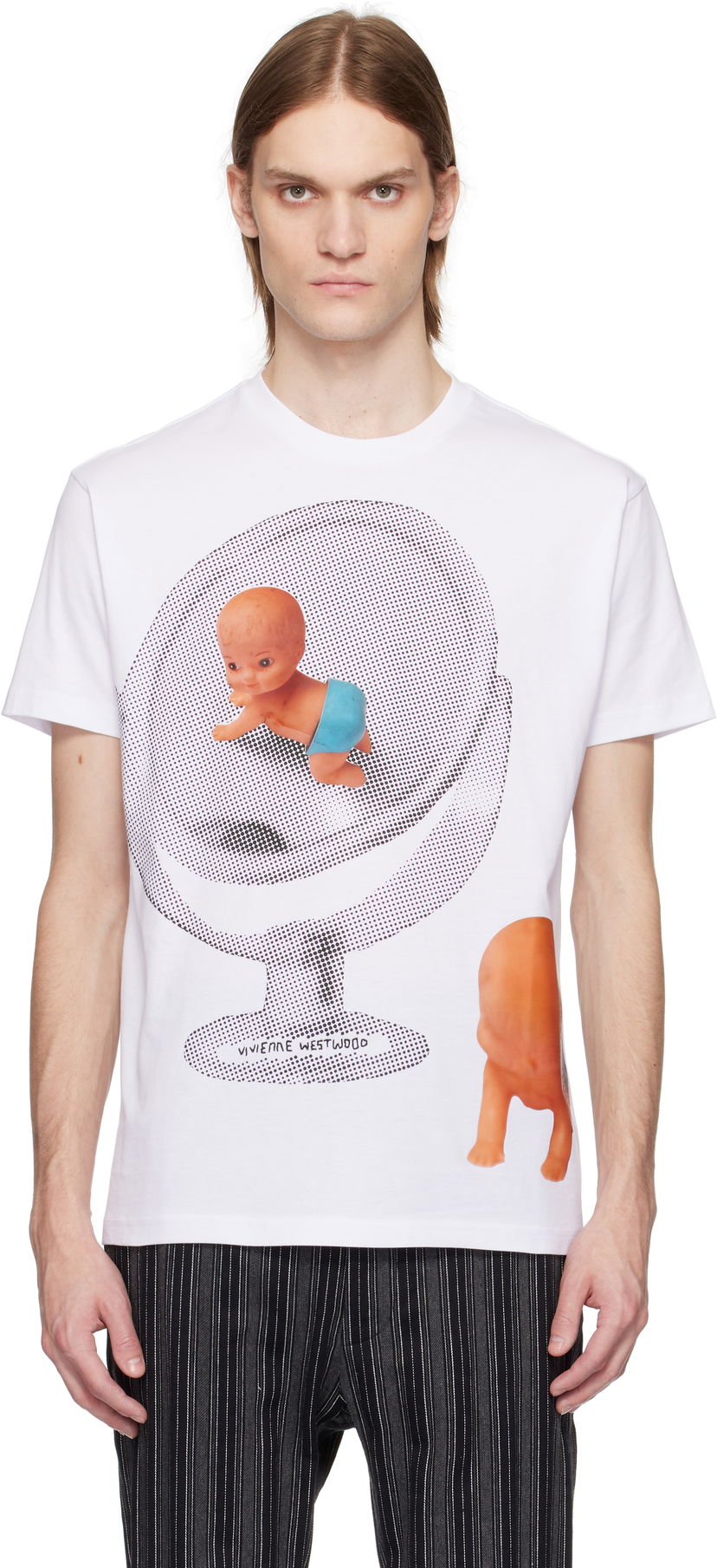 Majica kratkih rukava Vivienne Westwood Vivienne Westwood Baby Classic T-Shirt Bijela | 3G01003E-J001M-