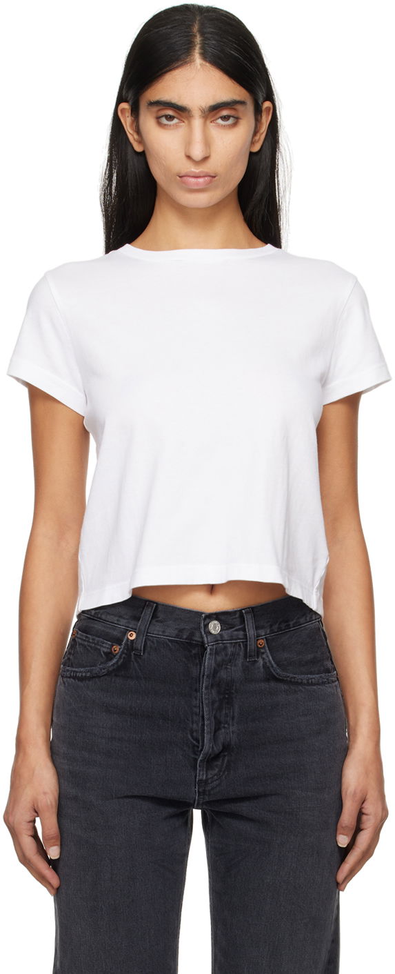 Majica kratkih rukava AGOLDE Shrunken T-shirt Bijela | A7180-1507