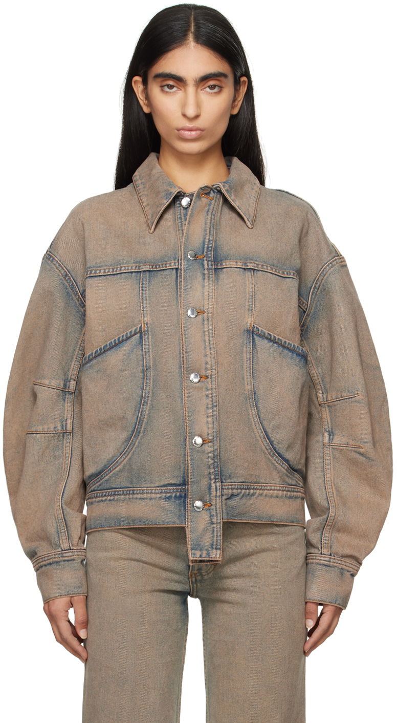 Jakna Eckhaus Latta 'EL' Redux Denim Jacket Plava | 1104-EL-PF24-S -