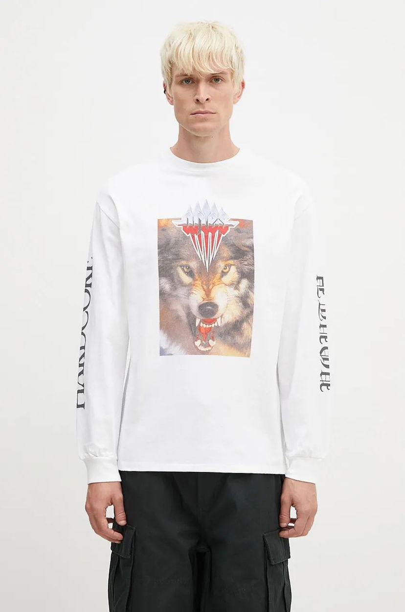 Majica kratkih rukava Aries Wolf T-Shirt With Print Bijela | AR6002202