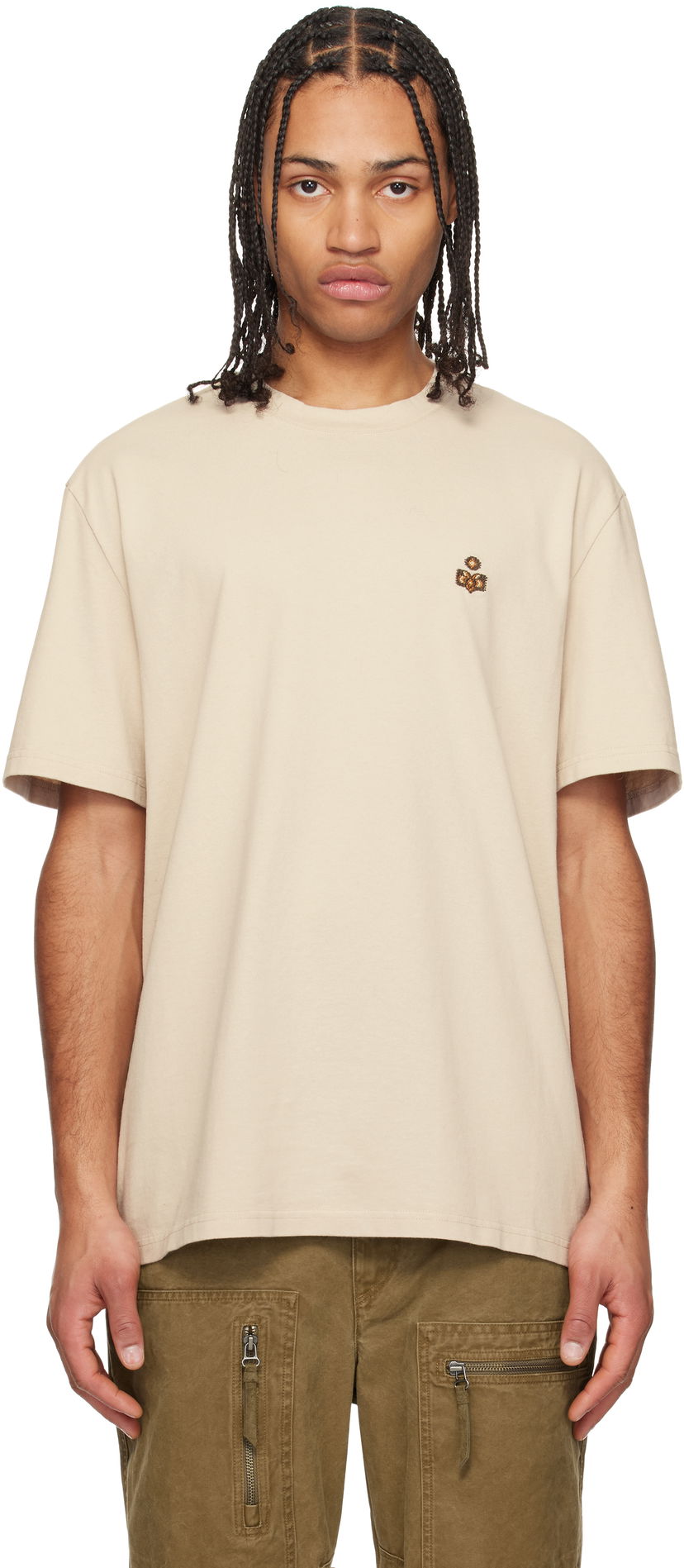 Majica kratkih rukava ISABEL MARANT Isabel Marant Hugo T-Shirt Bež | 25PTS0149HE-C1N14H
