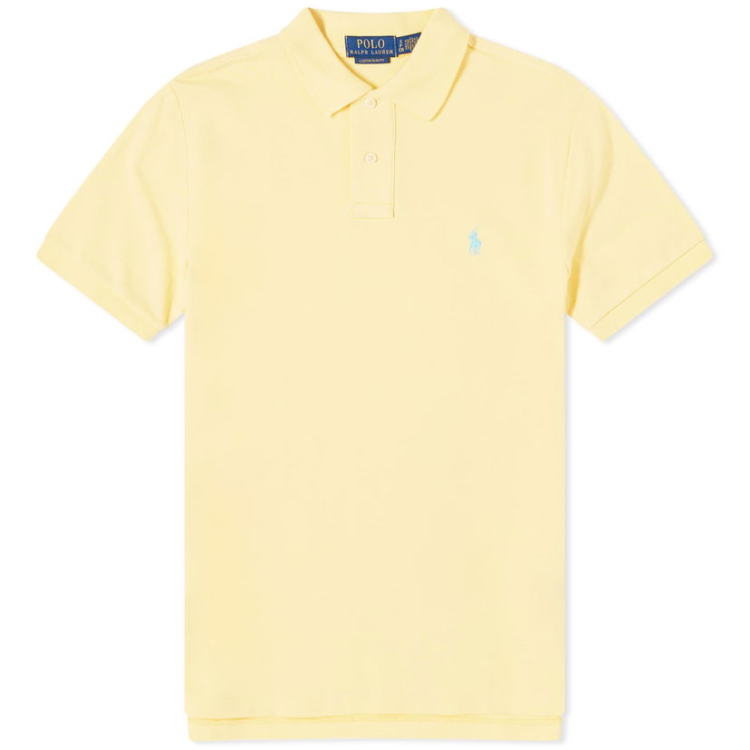 Polo majica Polo by Ralph Lauren Custom Fit Polo Shirt Žuta | 710782592021