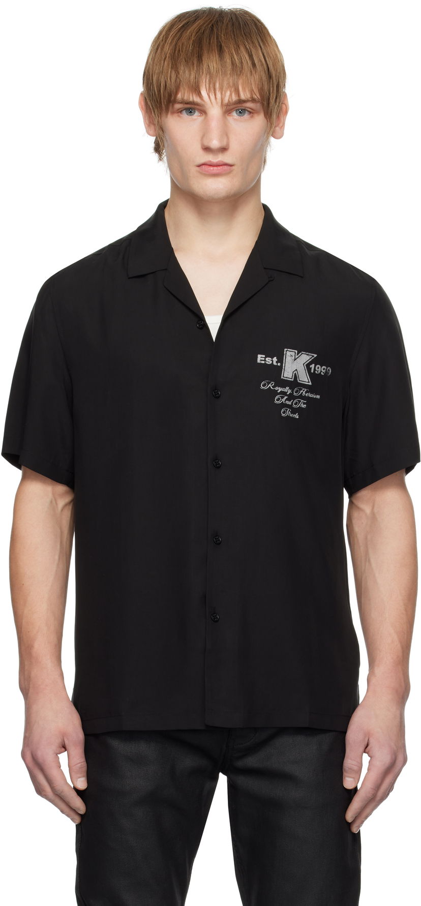 Košulja Ksubi Black Resort Shirt Crna | MPS25SH006
