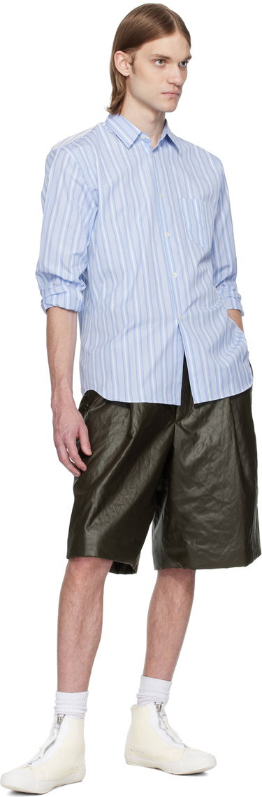 Košulja Comme des Garçons Comme des Garçons Shirt Yarn Dyed Stripe Poplin Shirt Plava | FZ-B401-051, 4