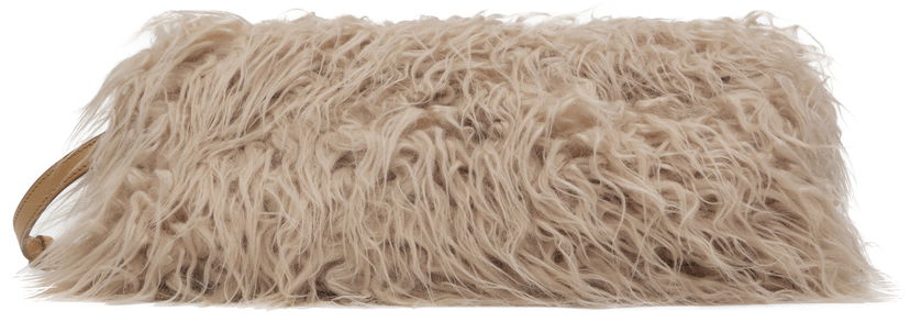 Ručna torbica Dries Van Noten Furry Clutch Bež | 242-011518-996