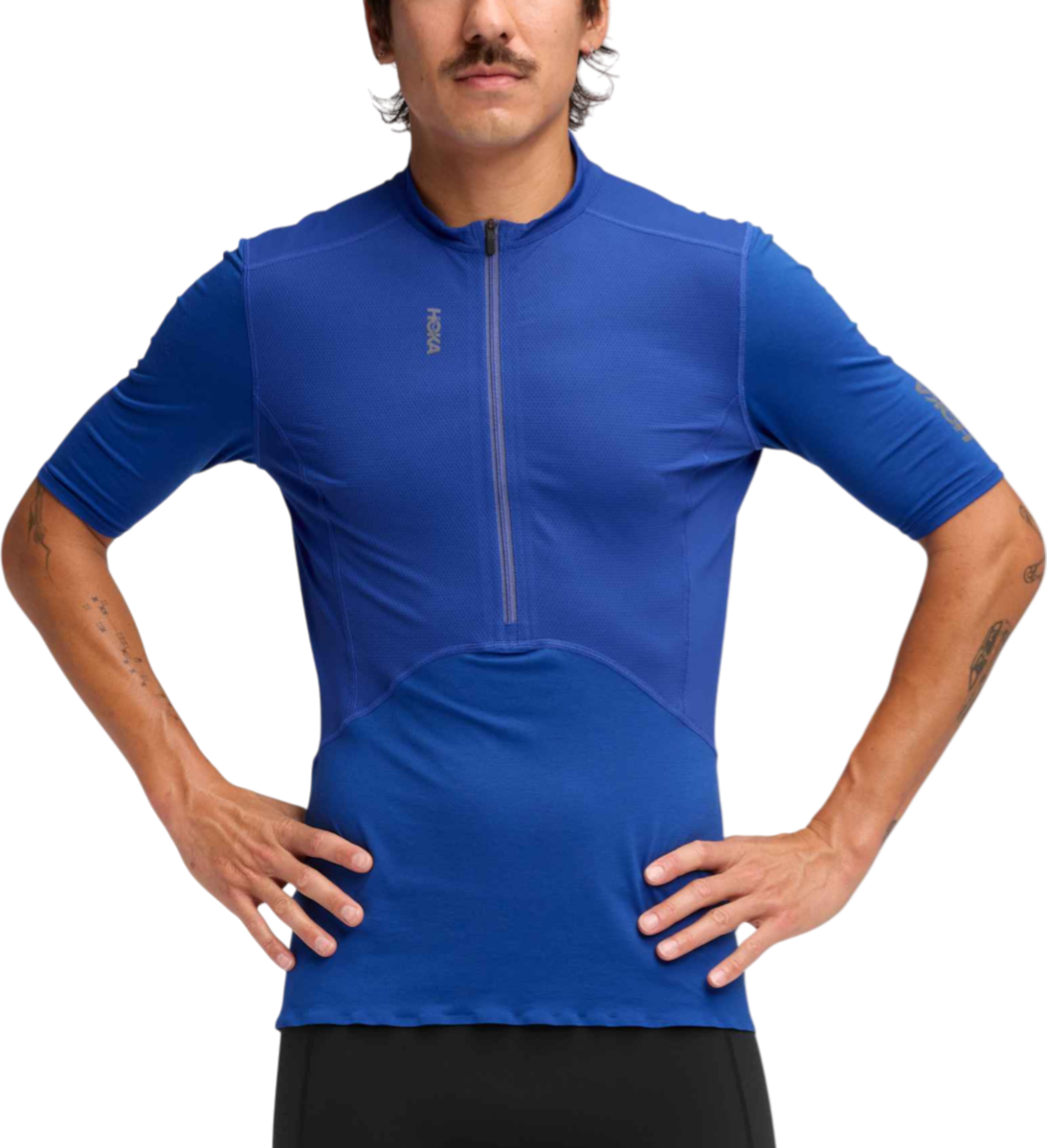 Majica kratkih rukava Hoka One One SkyBreeze Short Sleeve Zip T-Shirt Plava | 1170232-ult, 0