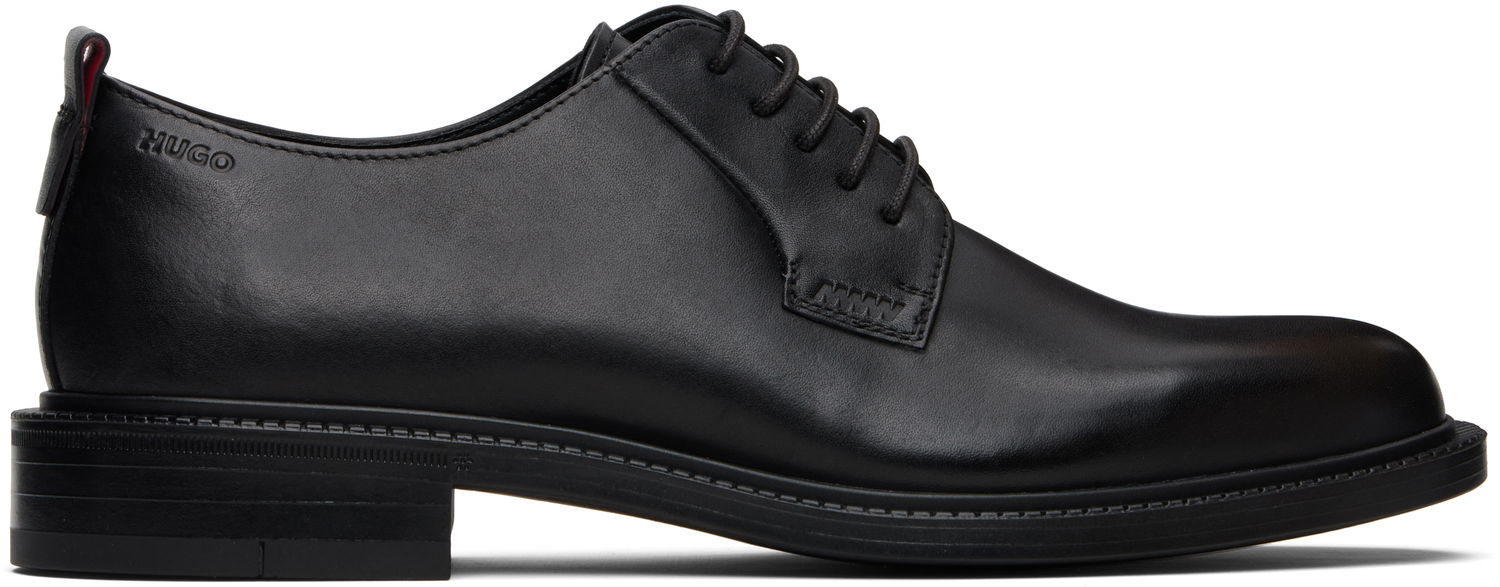 Tenisice i cipele BOSS Hugo Logo Detail Leather Derbys Crna | 50552580, 0