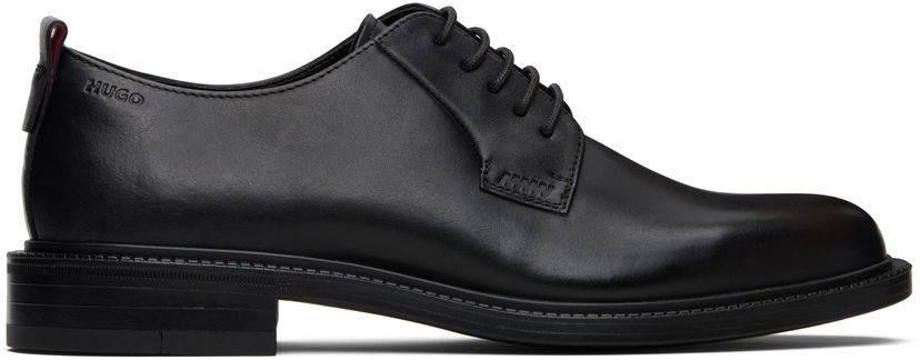 Tenisice i cipele BOSS Hugo Logo Detail Leather Derbys Crna | 50552580