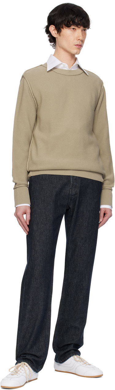 Džemper Moncler Moncler Textured Cotton Sweater Bež | K10919C00001M1367, 4