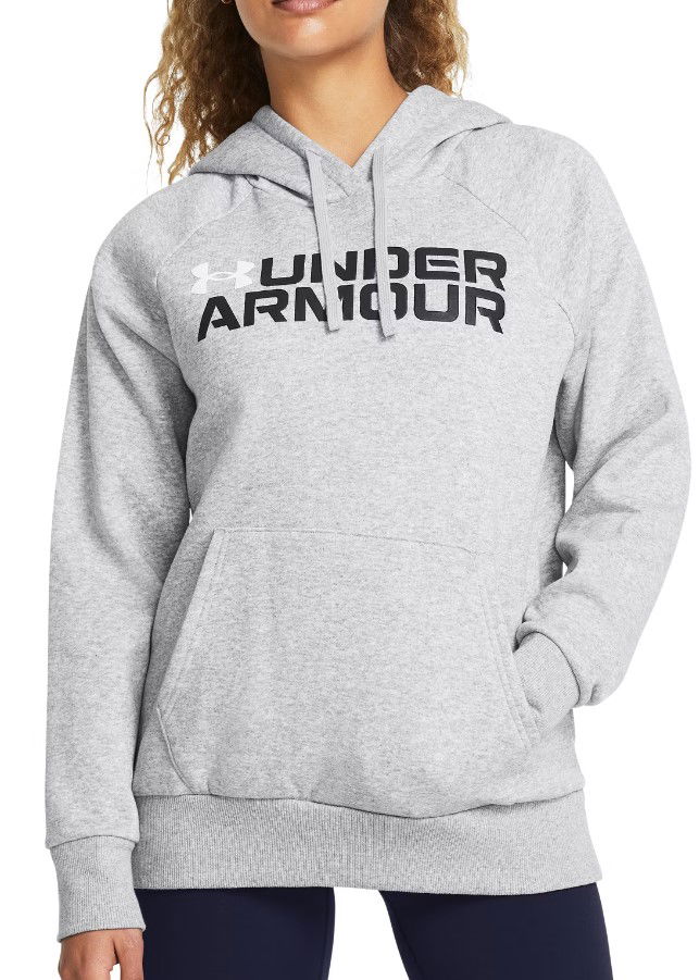 Dukserice Under Armour Fleece Wordmark Hoodie Siva | 1386512-011