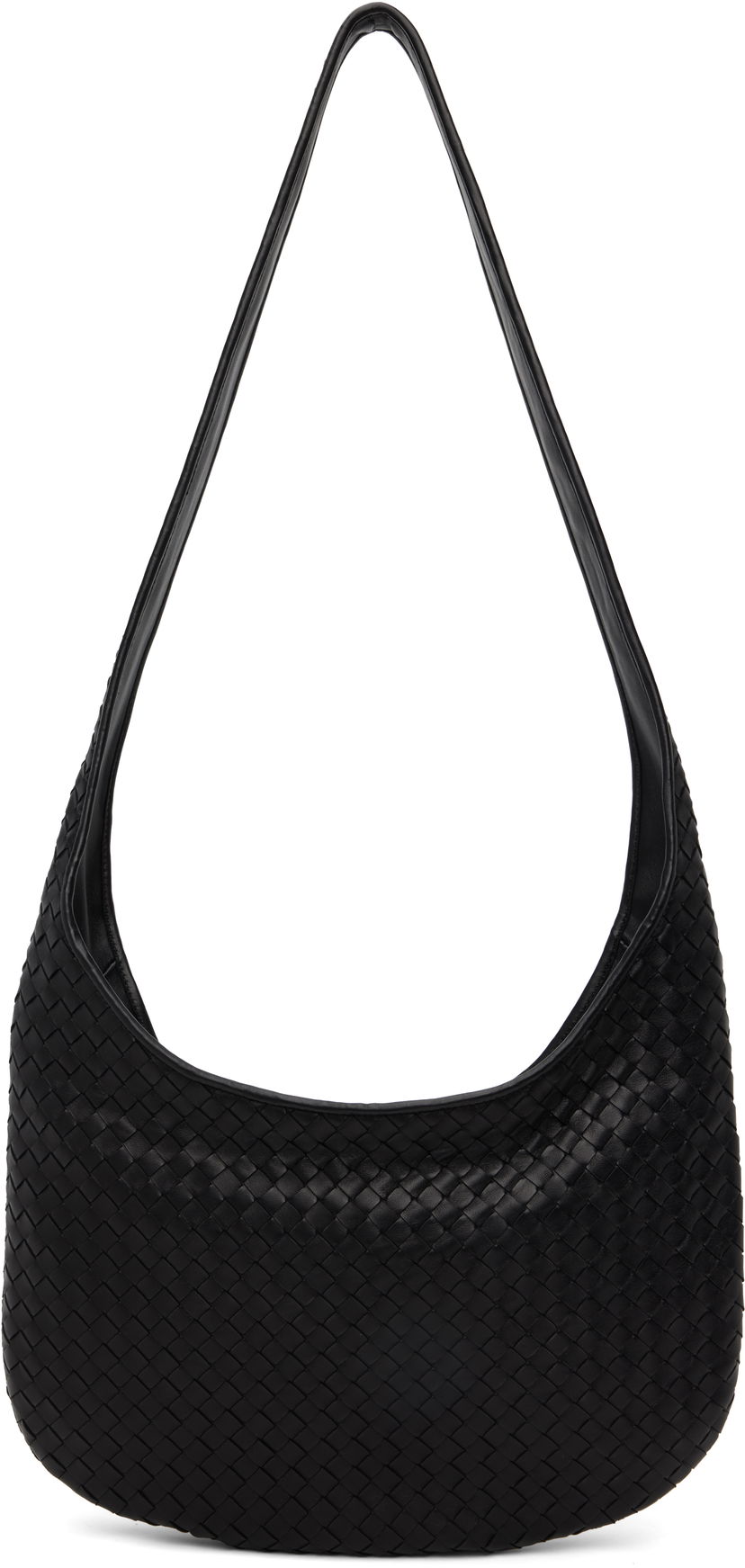 Torba za rame Bottega Veneta Bottega Veneta Veneto Shoulder Bag Crna | 826877V5KD08803