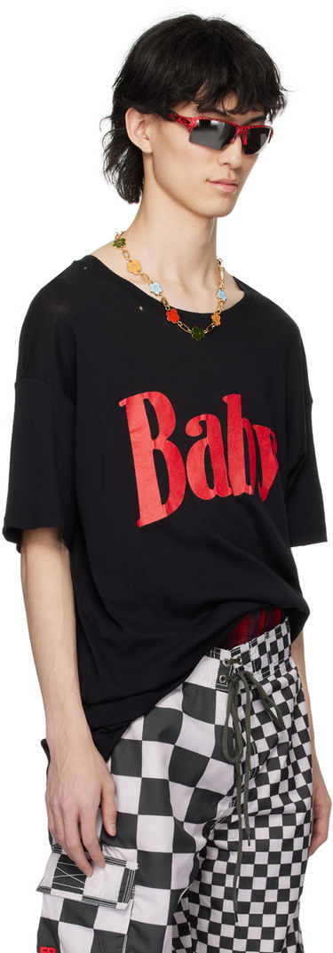Majica kratkih rukava ERL ERL 'Baby' Print T-Shirt Crna | ERL08T016, 1