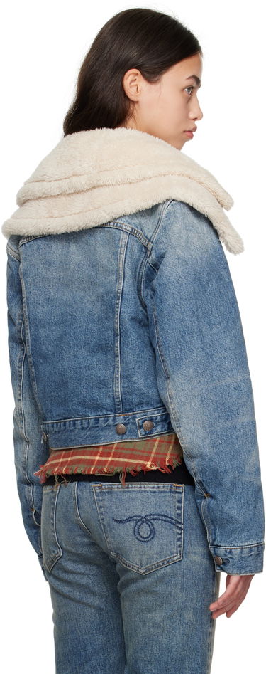 Jakna R13 R13 Double Collar Sherpa Trucker Jacket Plava | R13WD181-D344A, 2