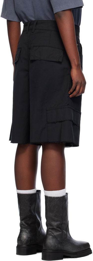 Kratke hlače We11done We11done Cropped Cargo Shorts Crna | WD-DP0-24-344-M-BK, 2