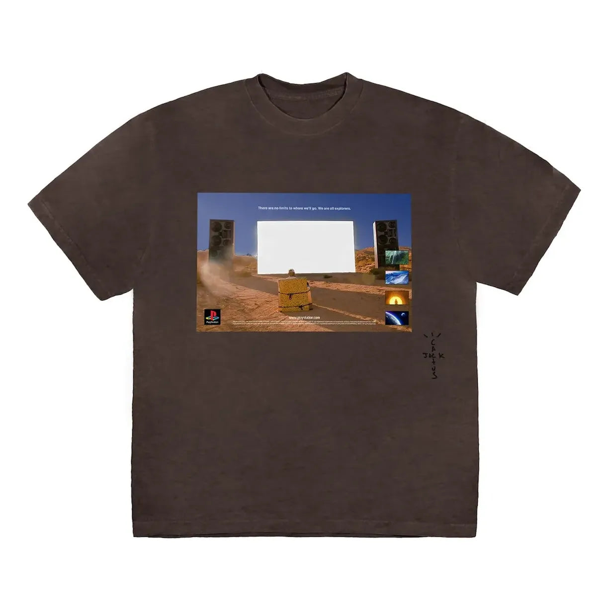 Majica kratkih rukava Cactus Jack by Travis Scott Travis Scott Monolith Day Youth Tee Smeđa | TC-582, 0