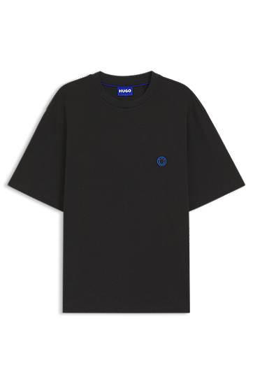 Majica kratkih rukava BOSS Happy HUGO Jersey T-Shirt Crna | 50519984