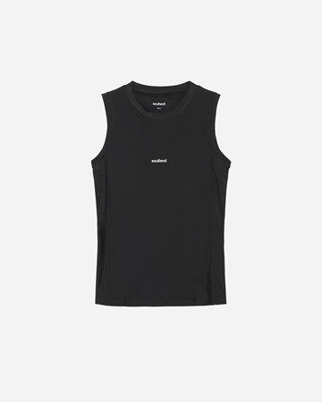 Majica bez rukava Soulland Soulland Mira Tank Top XXS/XS Crna | 1189-1029