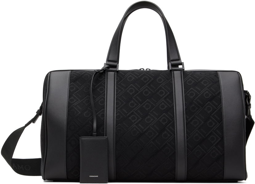 Putna torba FERRAGAMO Monogram Duffle Bag Crna | 775972