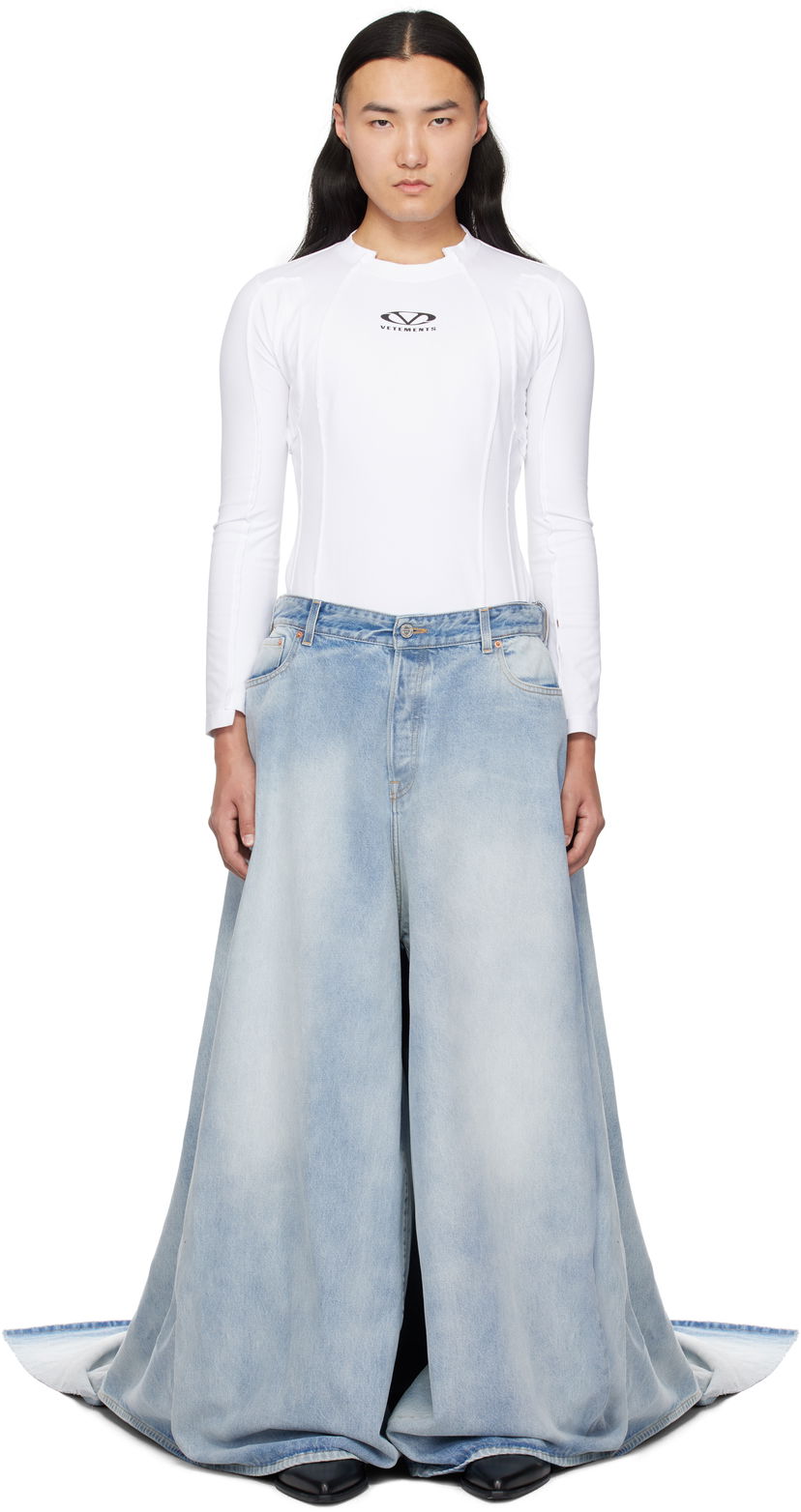 Jeans VETEMENTS Vetements Train Jeans Plava | UA66PA500L