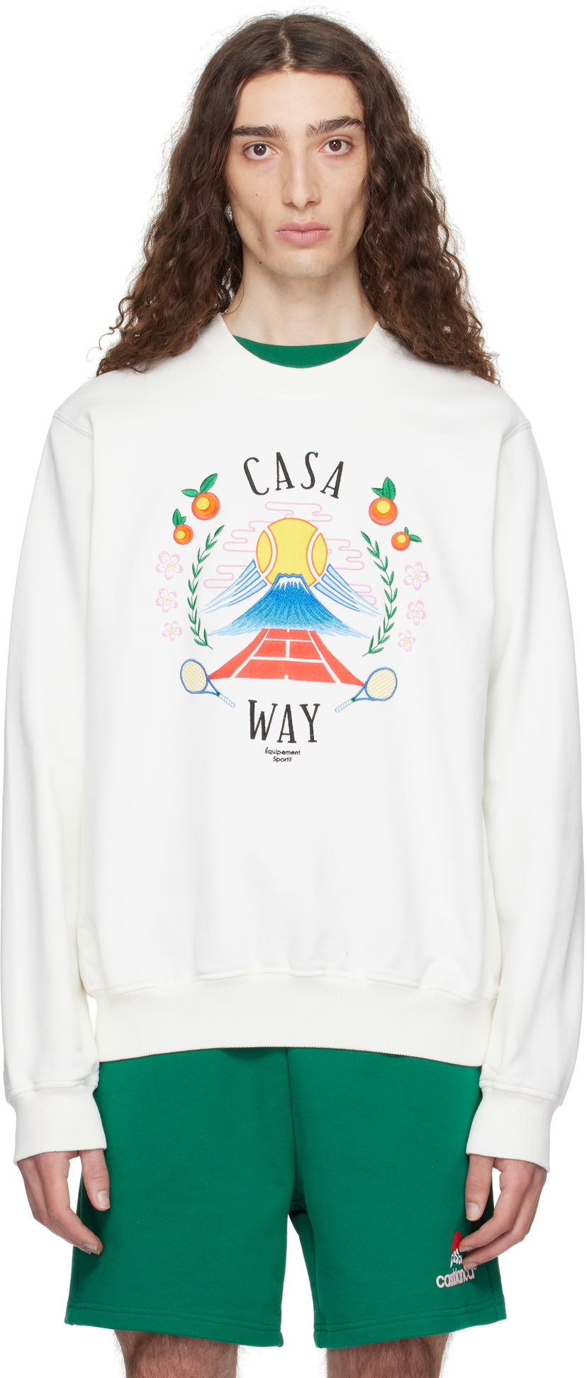 Dukserice Casablanca Casablanca 'Casa Way' Sweatshirt Bijela | MPF25-JTP-293-03