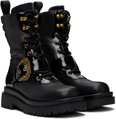 Tenisice i cipele Versace Versace Jeans Couture Pin-Buckle Boots Crna | E79VA3S67_E71570, 3