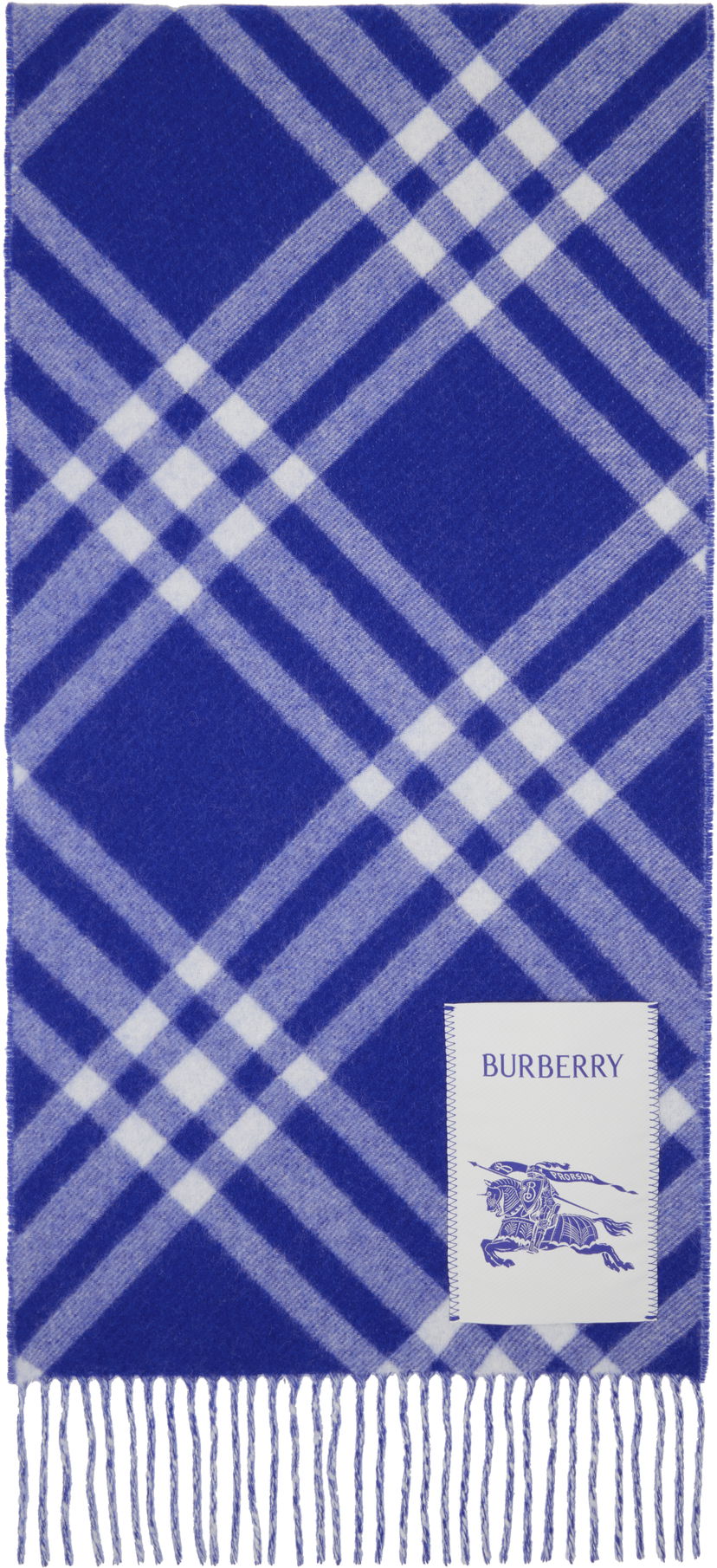 Šal Burberry Check Cashmere Scarf Plava | 8099710