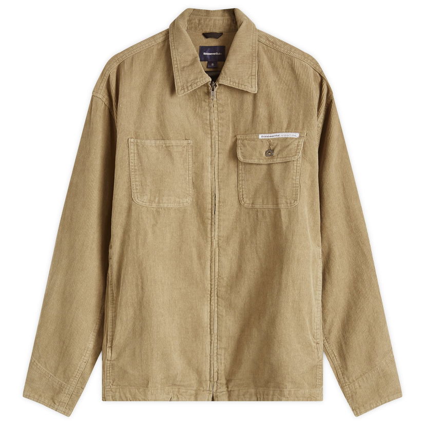 Košulja thisisneverthat Washed Corduroy Zip Jacket Bež | TN243WOWLS11-KHK