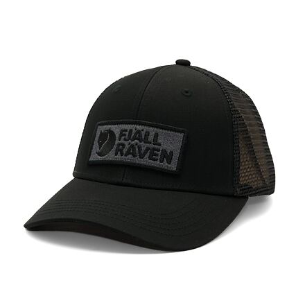 Kapa FJÄLLRÄVEN Fjallraven Stacked Långtradarkeps Trucker Cap L/XL Crna | F13100182-550
