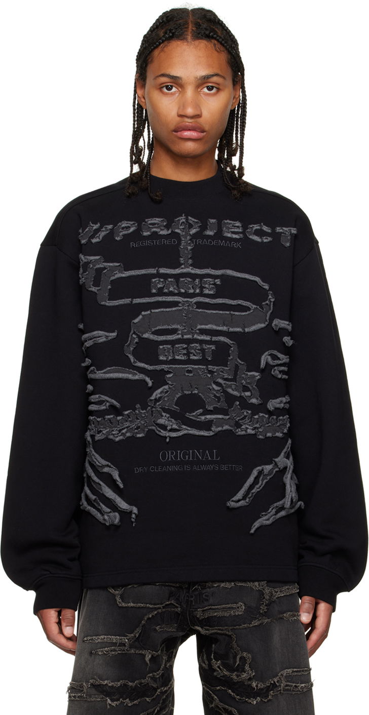 Dukserice Y/PROJECT Graphic Print Long Sleeve Sweatshirt Crna | SWEAT54-S25