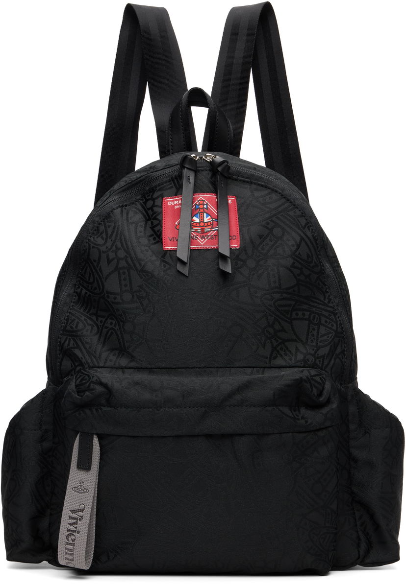 Ruksak Vivienne Westwood Vivienne Westwood Tangled Orb Jacquard George Backpack Crna | 4A020006U-W016Q-