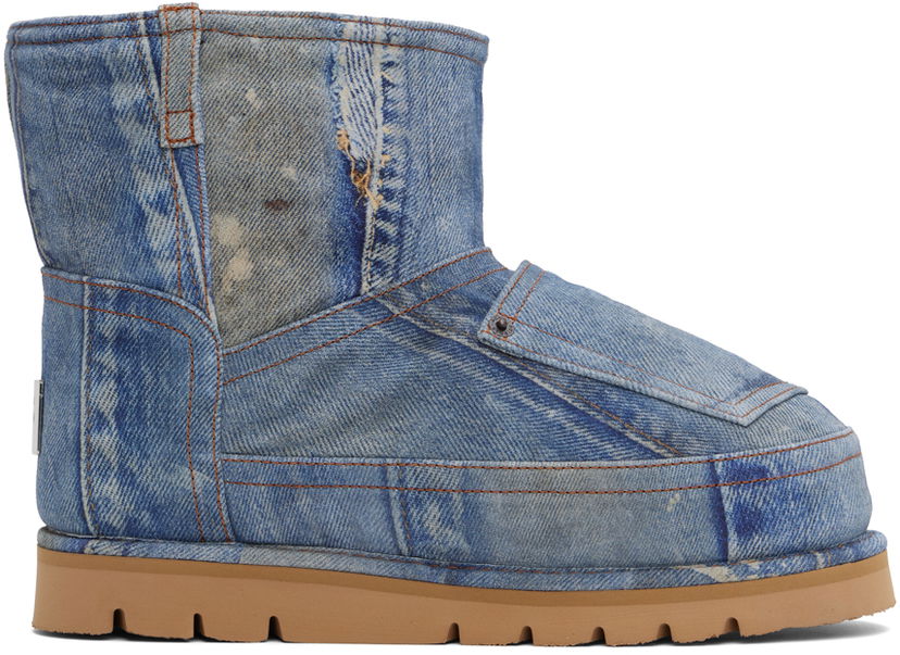 Kaputi Acne Studios Acne Studios Printed Low Boots Plava | BD0328-