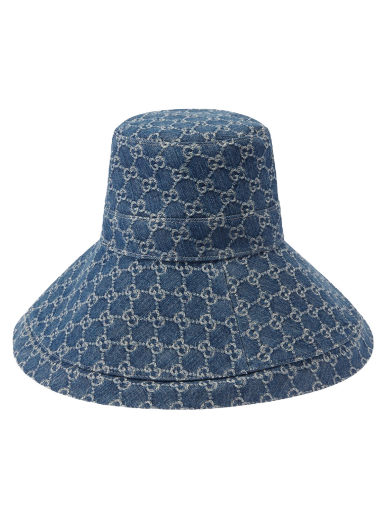 Šešir Gucci GG Canvas Wide Brim Hat Tamnoplava | 631958 3HAAH 4900