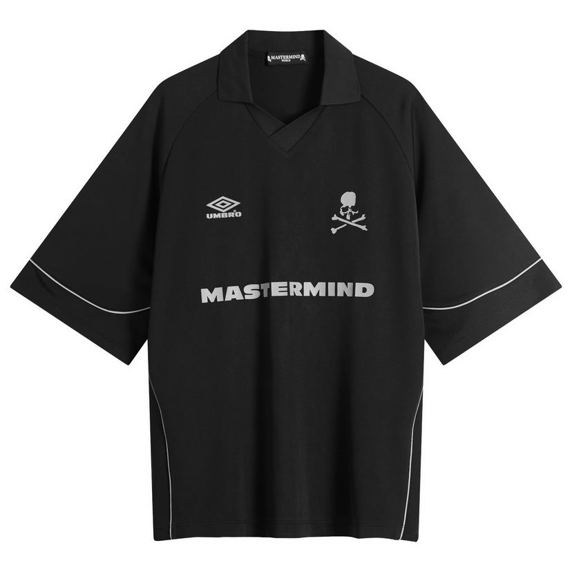 Dres Mastermind WORLD MASTERMIND WORLD x Umbro Short Sleeve Game Shirt, Size Large Crna | MW25C14-TS227-1