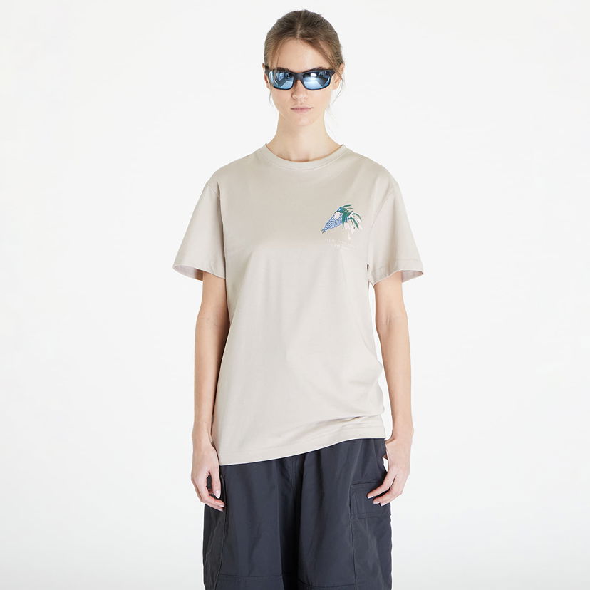 Majica kratkih rukava Queens Dej Mi Radši Kytku V Květináči T-Shirt Bež | QNS_036