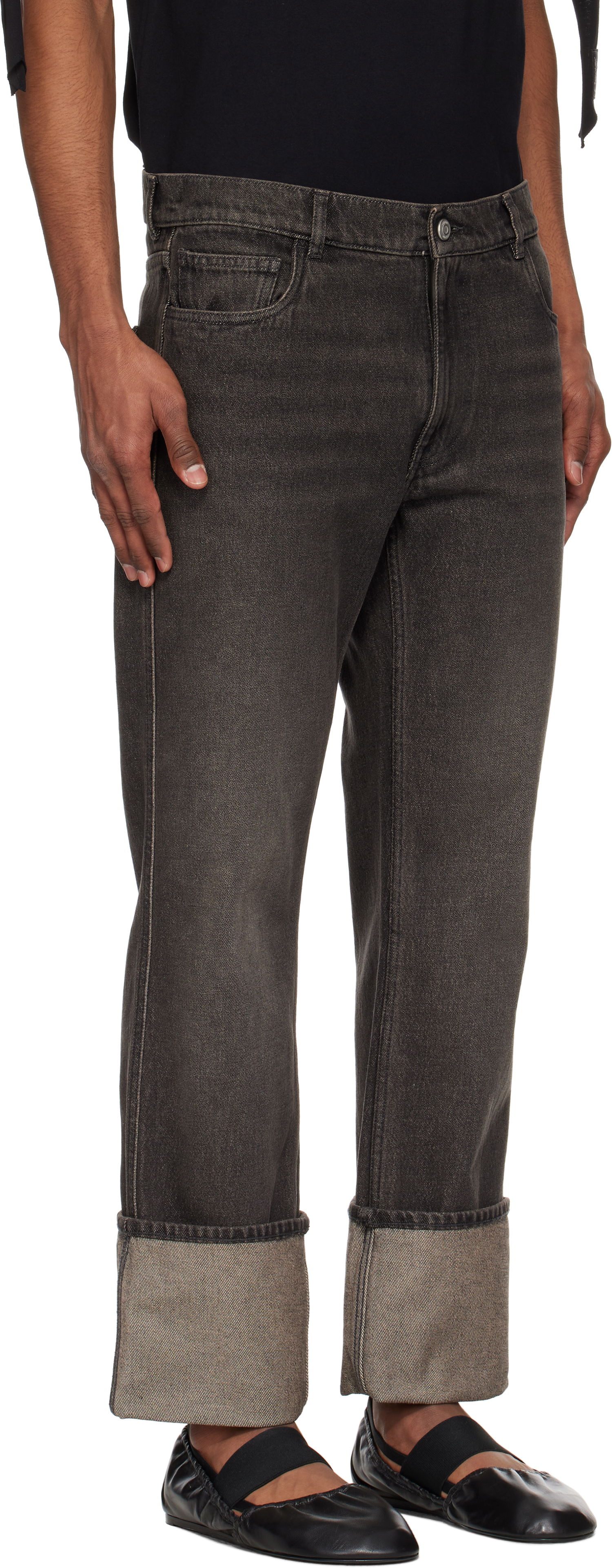 Jeans Coperni Coperni Loose-Fit Boyfriend Jeans Siva | COPP122F2036MEN, 1