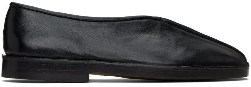 Tenisice i cipele LEMAIRE LEMAIRE Flat Piped Slippers Crna | FO0006 LL0023